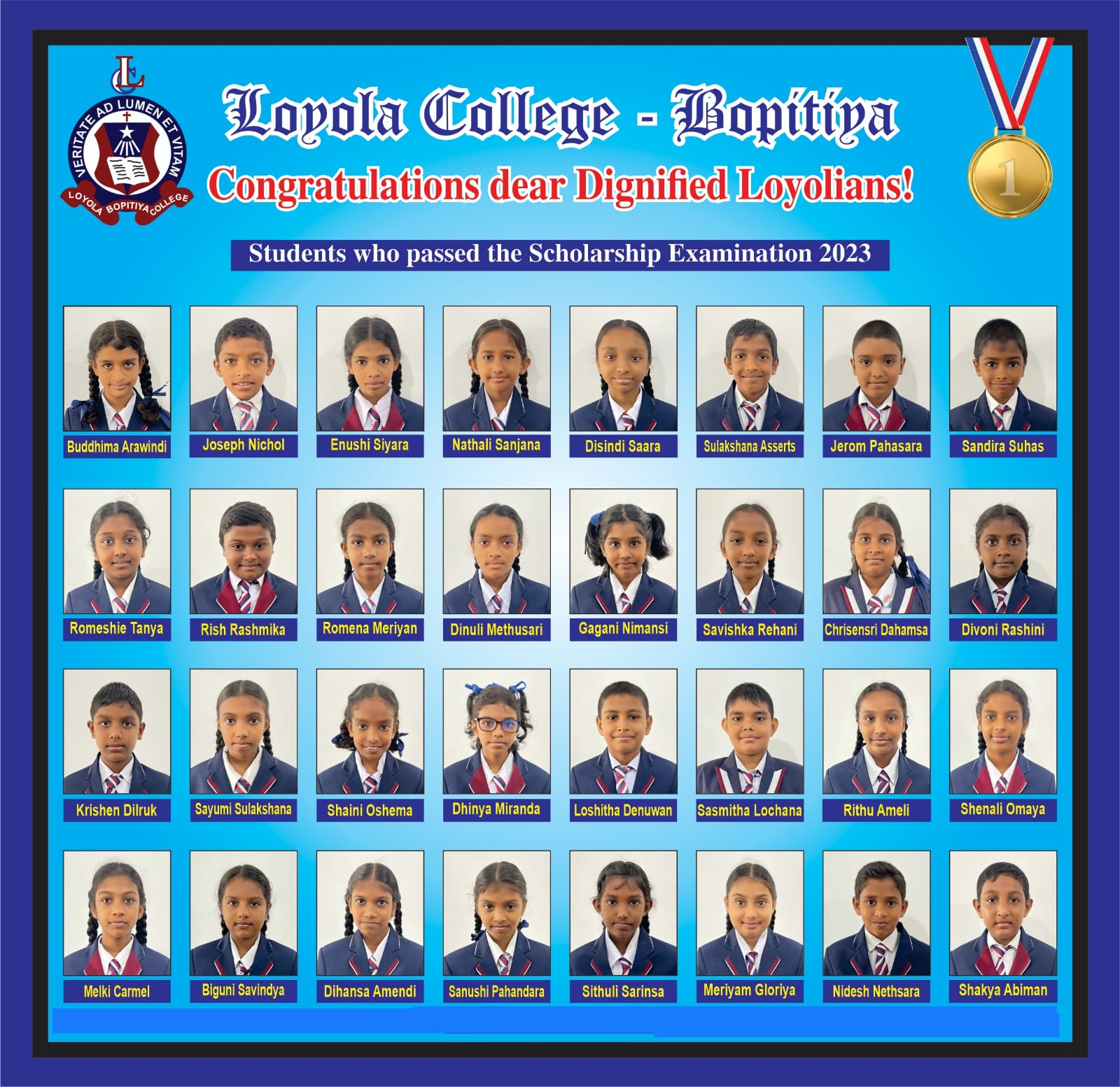 Scholarship Examination Results - 2023